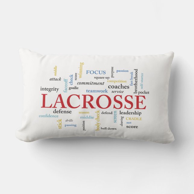 Personalisieren Sie den Namen Lacrosse Coach mithi Lendenkissen (Vorderseite)