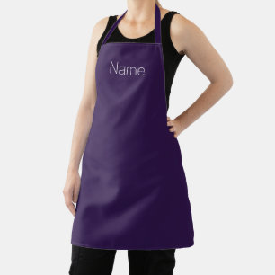Personalisieren Sie den Namen Monogramm dunkelviol Schürze