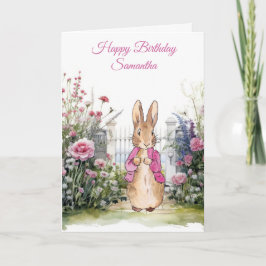 Personalisieren Sie den Namen Peter der Rabbit Pin Karte