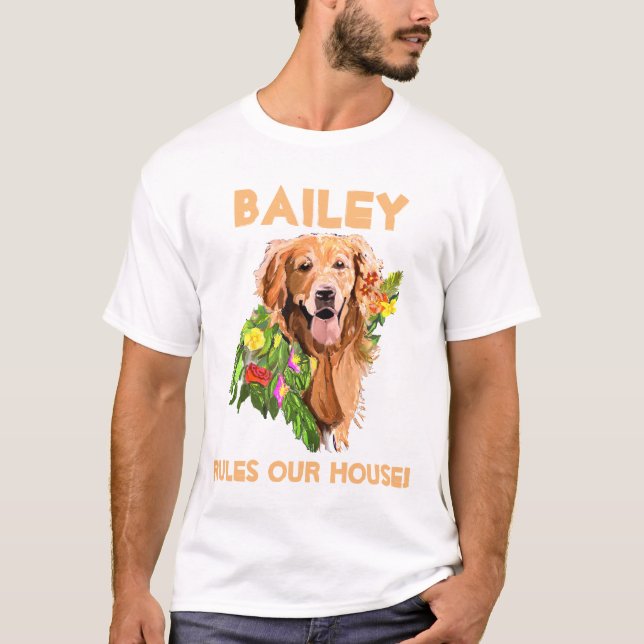 Personalisieren Sie den Namen und das Foto des Hun T-Shirt (Vorderseite)