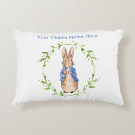 Personalisieren Sie den Namen von Peter dem Rabbit Dekokissen