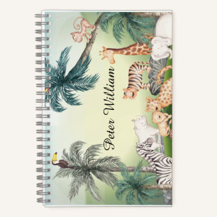 Personalisieren Sie den Namen Wildtier, Zurück in  Notizbuch