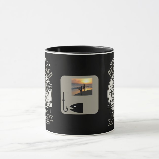 Personalisieren Sie den perfekten Vater Fishing-Va Tasse (Zentrum)