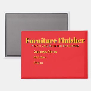 Personalisieren Sie den Refinisher für Werbemöbel Magnet