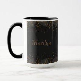 Personalisieren Sie den schwarzen Hintergrund mit  Tasse