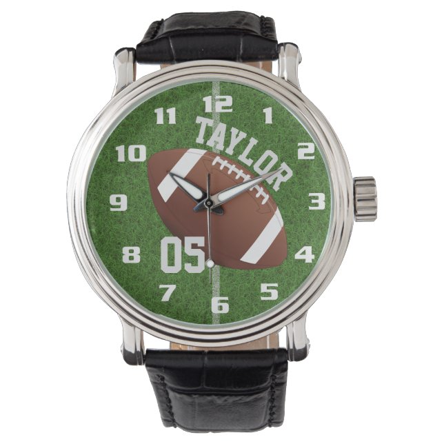 Personalisieren Sie den Spielernamen und die Anzah Armbanduhr (Vorderseite)