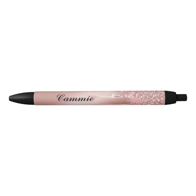 Personalisieren Sie den Tintenstift - Rose Gold Gl Kugelschreiber (Vorderseite)