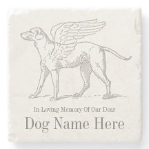 Personalisieren Sie den Untersetzer der Dog-Memori