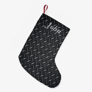 Personalisieren Sie Diamond Metal Plate Weihnachts Kleiner Weihnachtsstrumpf