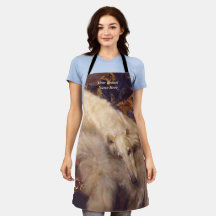 Personalisieren Sie die asiatische Borzoi-Schürze