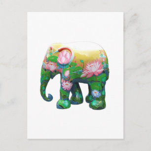 Personalisieren Sie die Blume von Animal Safari Ju Postkarte