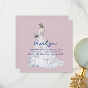 Personalisieren Sie die Bridal Shower Dankeschön Dankeskarte