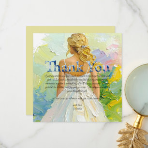 Personalisieren Sie die Bridal Shower Dankeschön Dankeskarte