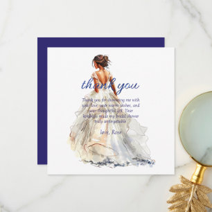 Personalisieren Sie die Bridal Shower Dankeschön Dankeskarte