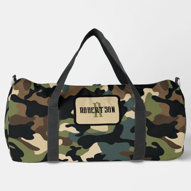 Personalisieren Sie die Camouflage Duffle Bag (Vorderseite)