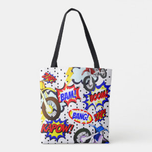 Personalisieren Sie die Comic-Buchmotozyklen, Dopp Tasche
