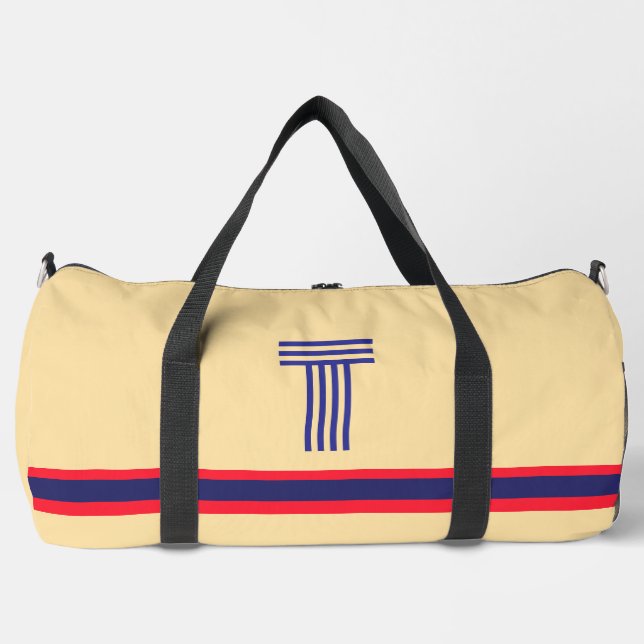 Personalisieren Sie die Creme mit Ihrer ursprüngli Duffle Bag (Vorderseite)