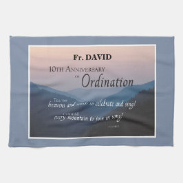 Personalisieren Sie die Glückwunsch der Ordination Geschirrtuch