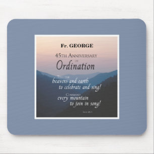 Personalisieren Sie die Glückwunsch der Ordination Mousepad