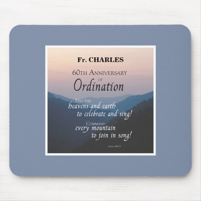 Personalisieren Sie die Glückwunsch für die Ordina Mousepad (Vorne)