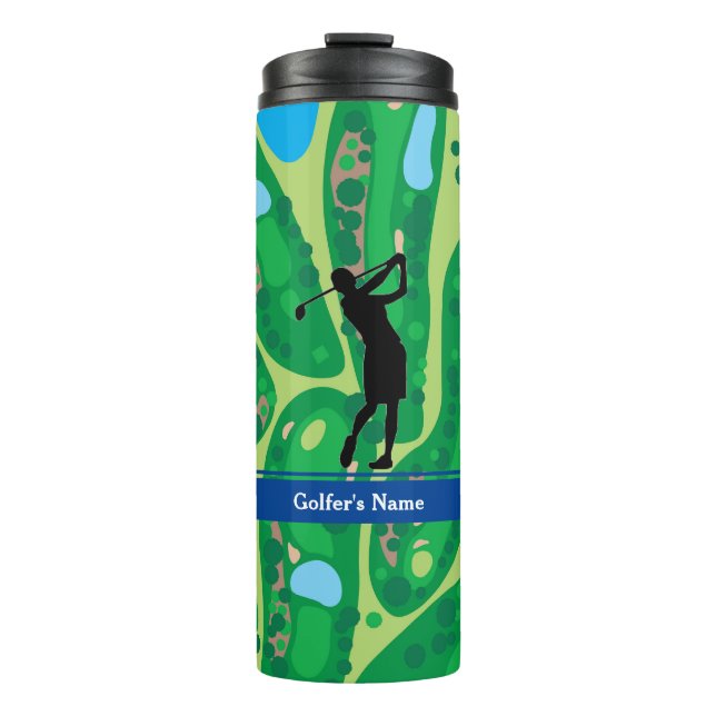 Personalisieren Sie die Golfer-Wärmerumbildung der Thermosbecher (Vorderseite)
