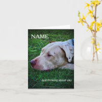 Personalisieren Sie die Grußkarte für Hunde