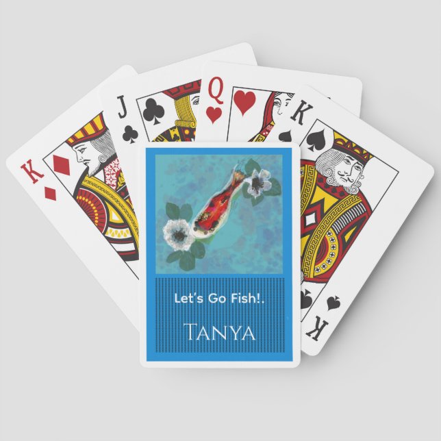 Personalisieren Sie die Karten für den Go-Fisch, d Spielkarten (Rückseite)