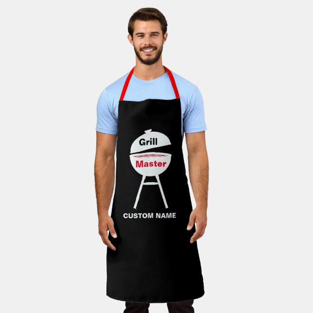 Personalisieren Sie die Koch mit dem Namen Grill B Schürze (Getragen)