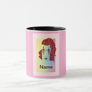 Personalisieren Sie die Lt Pink Glare Fun Tasse