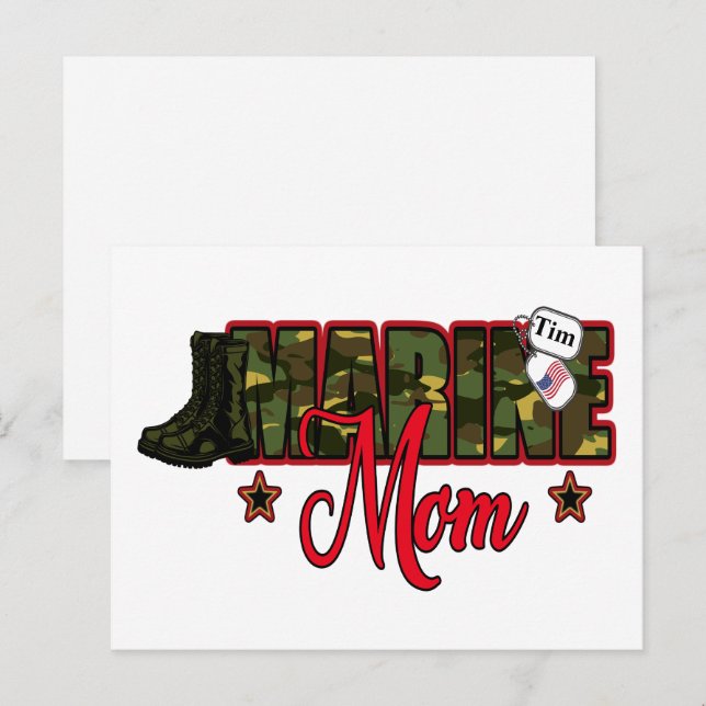 Personalisieren Sie die Mama der Schifffahrt mit d Postkarte (Vorne/Hinten)