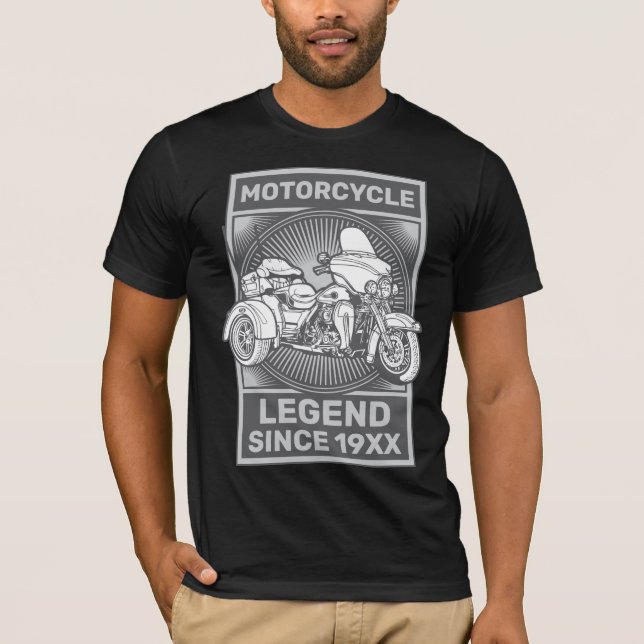 Personalisieren Sie die Motorradtribüne T-Shirt (Vorderseite)
