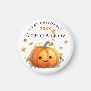 Personalisieren Sie die Niedlichen Pumpkin-Blätter Magnet