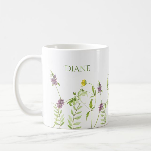 Personalisieren Sie die originale Wildblume von bo Kaffeetasse (Links)