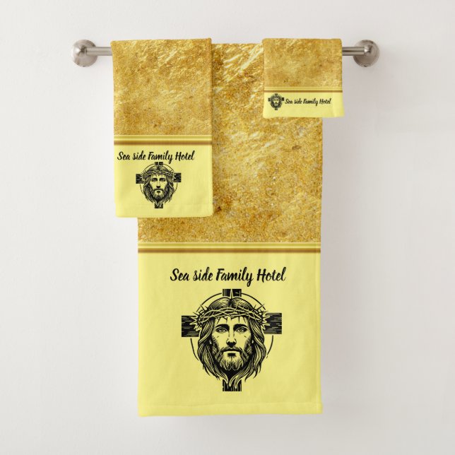 Personalisieren Sie die romantische Spiritualität  Badhandtuch Set (Insitu)