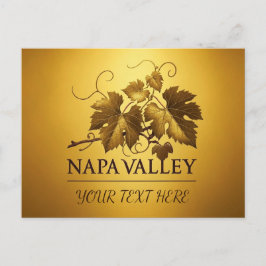 Personalisieren Sie die schöne Einladung Napa Vall Postkarte