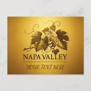 Personalisieren Sie die schöne Einladung Napa Vall Postkarte