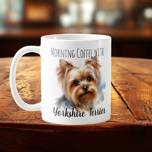 Personalisieren Sie die Soft Browns Yorkshire Terr Kaffeetasse
