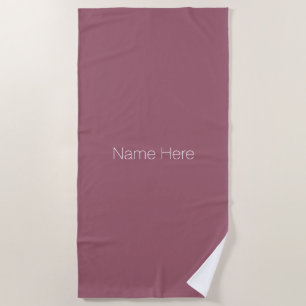 Personalisieren Sie die staubige Rose von Name mon Strandtuch