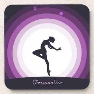 Personalisieren Sie die Tänzer-Silhouette Surreal  Getränkeuntersetzer