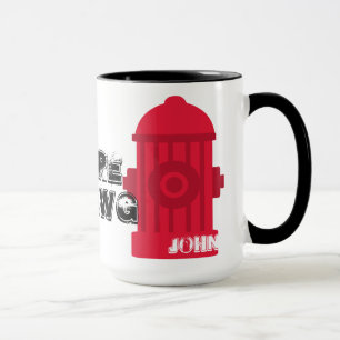 Personalisieren Sie die Tasse der Feuerdämme