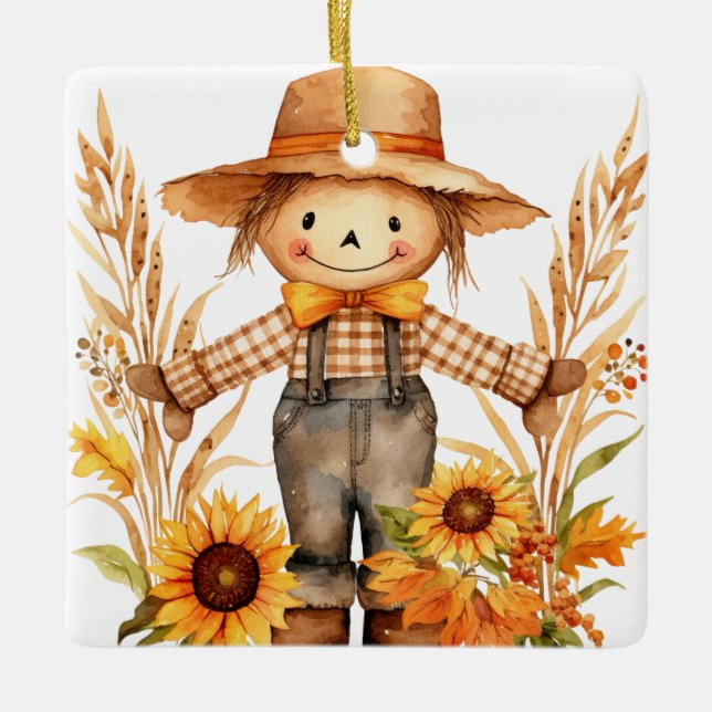 Personalisieren Sie die Wünsche von Herbst und Son Keramikornament (Vorderseite)