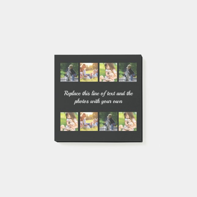 Personalisieren Sie die Zusammenstellung von Fotos Post-it Klebezettel (Vorderseite)