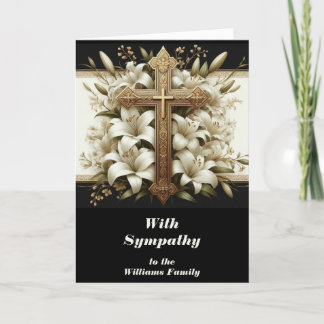 Personalisieren Sie diese Sympathy Card mit Cross Dankeskarte