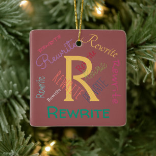 Personalisieren Sie diese Vorlage, Familienname, Keramikornament