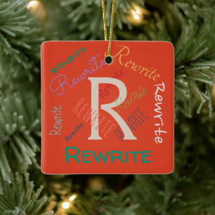 Personalisieren Sie diese Vorlage, Familienname, Keramikornament