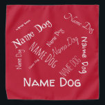 Personalisieren Sie diese Vorlage, NAME PET, Halstuch<br><div class="desc">Hallo Kunde, können Sie auf die Schreibweise dieses Produkts eingreifen und anpassen Sie es nach Ihren Wünschen. Das Einsetzen des Namens oder der Telefonnummer in den Kragen kann bei Verlust Ihres Hundes oder Ihrer Katze hilfreich sein. Um dies zu tun schauen Sie auf der rechten Seite dieses Beitrags und klicken...</div>