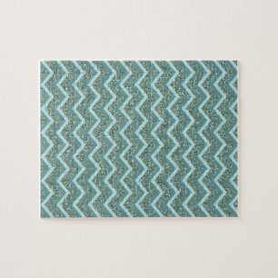 Personalisieren Sie diesen Aquamarinen Glitzer Zig