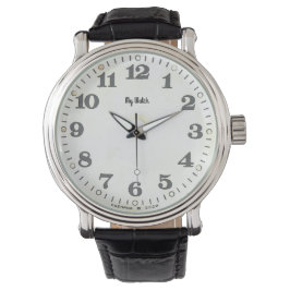 Personalisieren Sie diesen Retro, große Zahlen beo Armbanduhr
