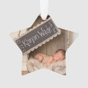 Personalisieren Sie diesen Star Shaped Weihnachtss Ornament