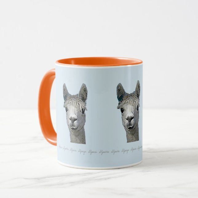 Personalisieren Sie dieses Alpaka Tasse (Vorderseite Links)